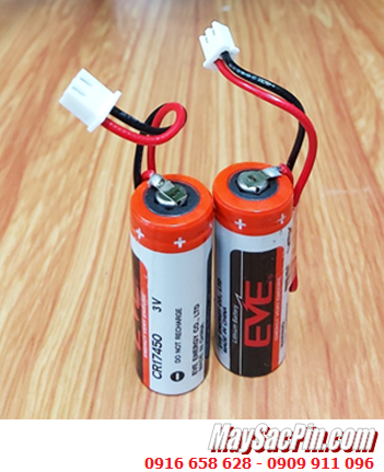 EVE CR17450; Pin nuôi nguồn EVE CR17450 Lithium 3v 4/5A 2200mAh (ZẮC CẮM) chính hãng